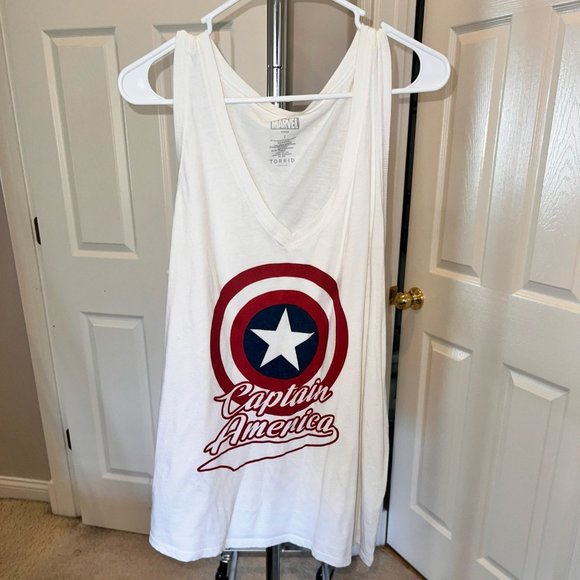 Torrid Size 2 Captain America tank top - Picture 1 of 1